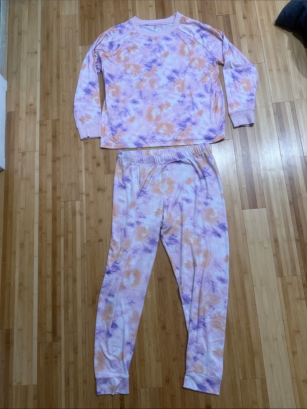 Tie-Dye Pink & Purple Pajama Set
